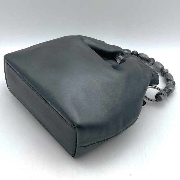 DIOR Gray Pearl Leather Bag - Picture 3 of 9
